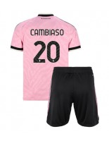 Juventus Andrea Cambiaso #20 Bortedraktsett Barn 2026-27 Korte ermer (+ bukser)